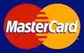 A close up of the mastercard logo